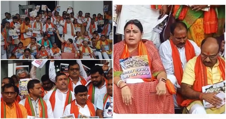 BJP'র নবান্ন অভিযানের আঁচ,  জোড়া বিক্ষোভে উত্তাল বিধানসভা