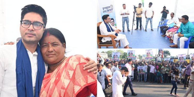 গ্রামীণপথে হেঁটে জনসংযোগ অভিষেকের,  বিদ্যুত-পানীয়জলের সমস্যা সমাধানের প্রতিশ্রুতি