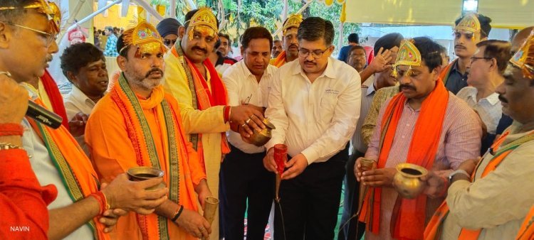 टाटा मोटर्स वर्कर्स यूनियन में हुआ रूद्राभिषेक 