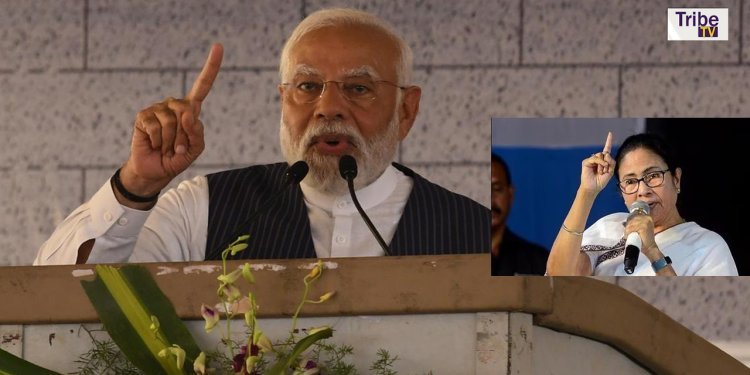 মমতার সভায় সন্দেশখালির মহিলারা,  নাম না করে মোদিকে 'পিন্টুবাবু' কটাক্ষ তৃণমূল নেত্রীর