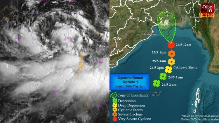 বঙ্গোপসাগরে ফুঁসছে ঘূর্ণাবর্ত, বঙ্গেই ল্যান্ডফল 'রেমাল'-এর!