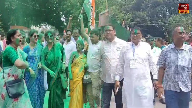 রায়গঞ্জে  ৫০ হাজারেরও বেশি ভোটে জয়ী কৃষ্ণ কল্যাণী,  বিজয় উল্লাস তৃণমূল প্রার্থীর